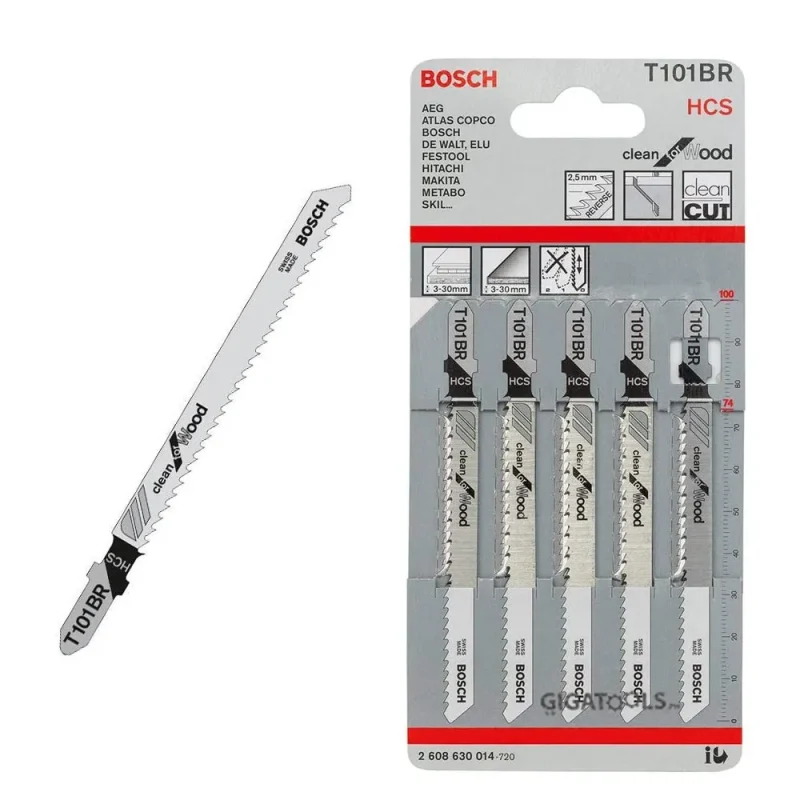 bosch t101br 5 piece jigsaw blades for wood