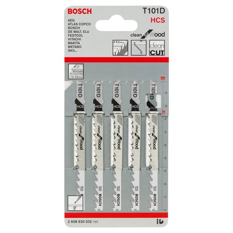 bosch t101d 5 pack wood cutting jigsaw blades