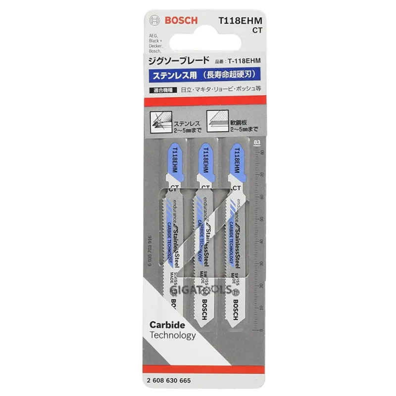 bosch t118ehm jigsaw blades for stainless steel 3 pack