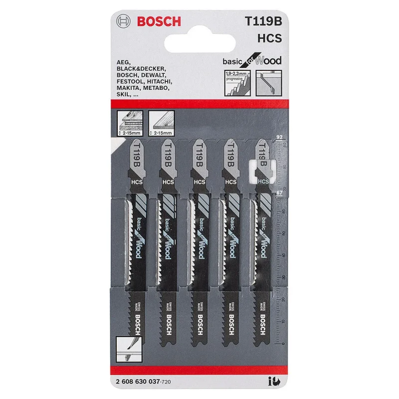 bosch t119b soft wood jigsaw blades 5 pack