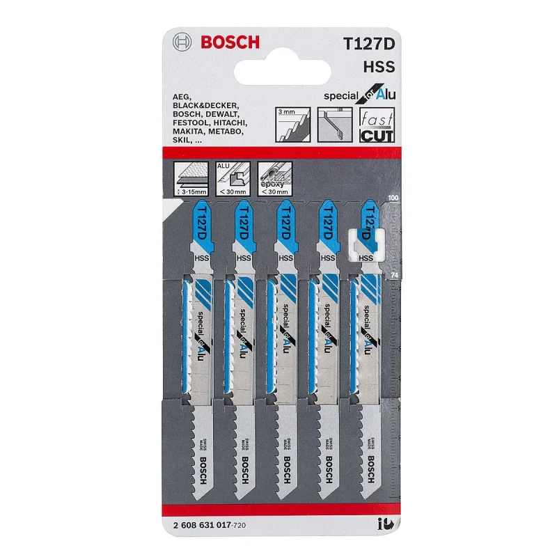 bosch t127d 3 15mm aluminum jigsaw blades 5 pack