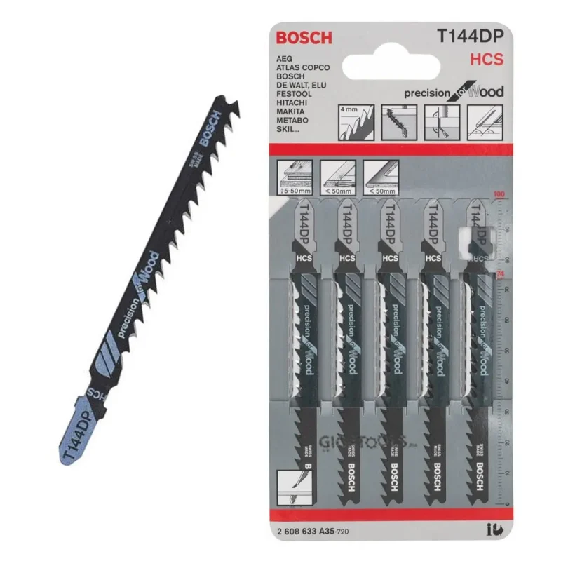 bosch t144dp 5 piece jigsaw blades for wood