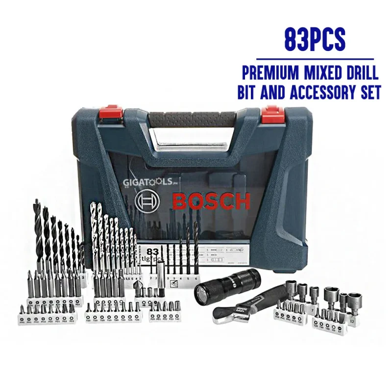 bosch v line 83pc premium drill screw bit set 2607017403