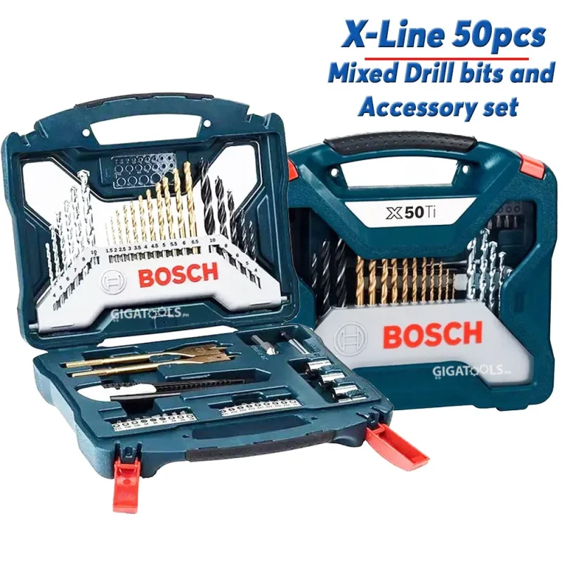 bosch x line 50pc drill screw bit kit 2607017406