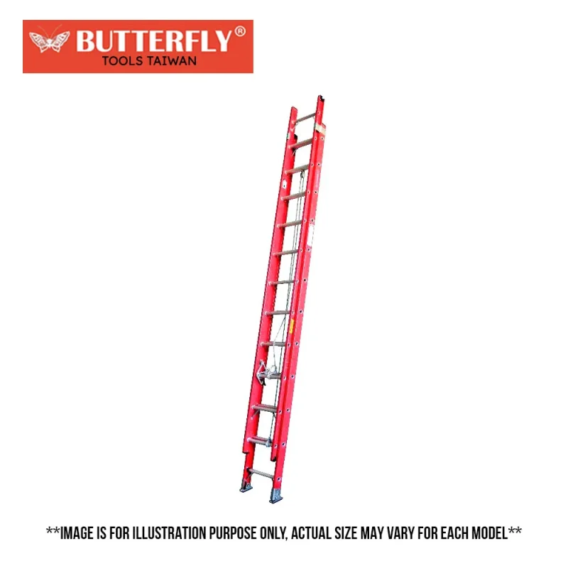 butterfly fiberglass extension ladder taiwan high quality