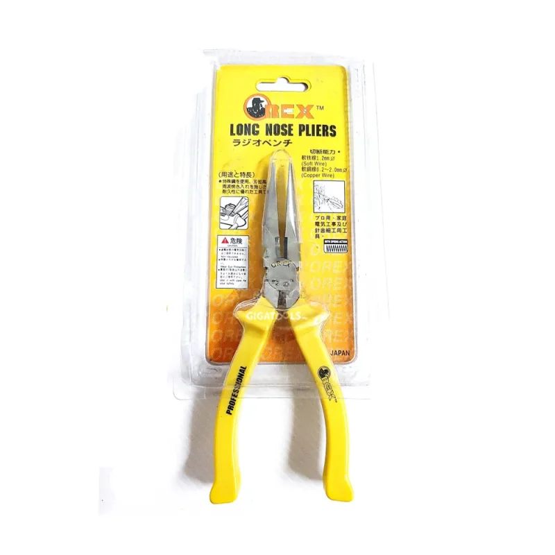 chromium steel long nose plier orex precision tool