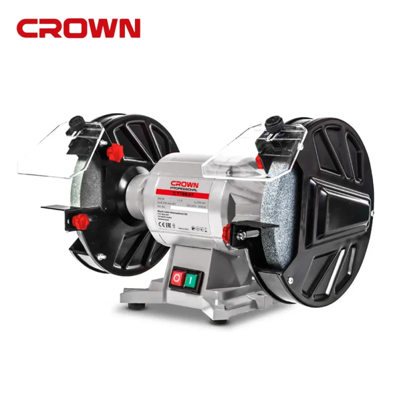 compact 1 2hp 200mm bench grinder crown ct13547