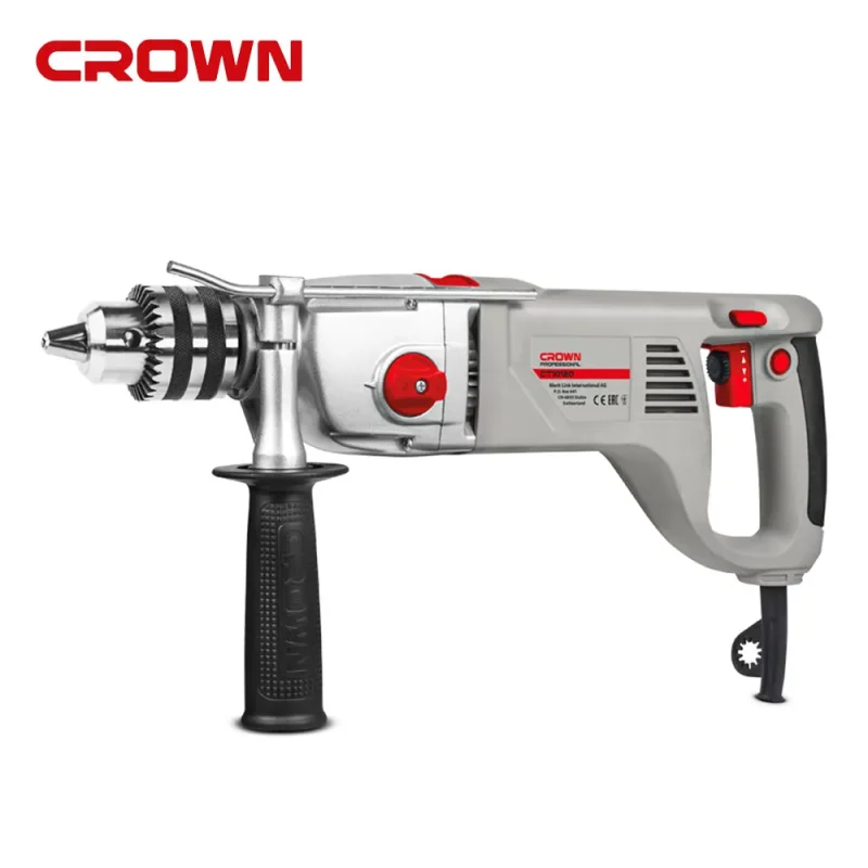 crown ct10120 1 2 2 speed impact drill 1200w