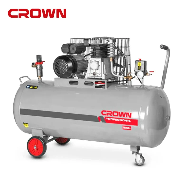 crown ct36032 3hp 8bar 200l belt driven air compressor