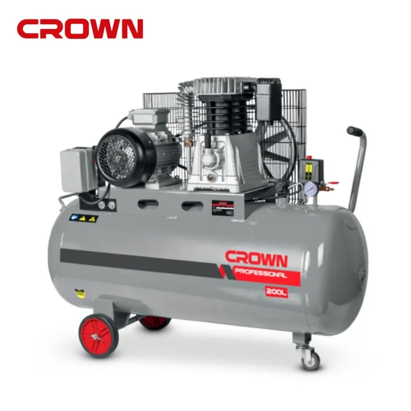 crown ct36033 5 5hp 200l air compressor 8 bar high power belt driven