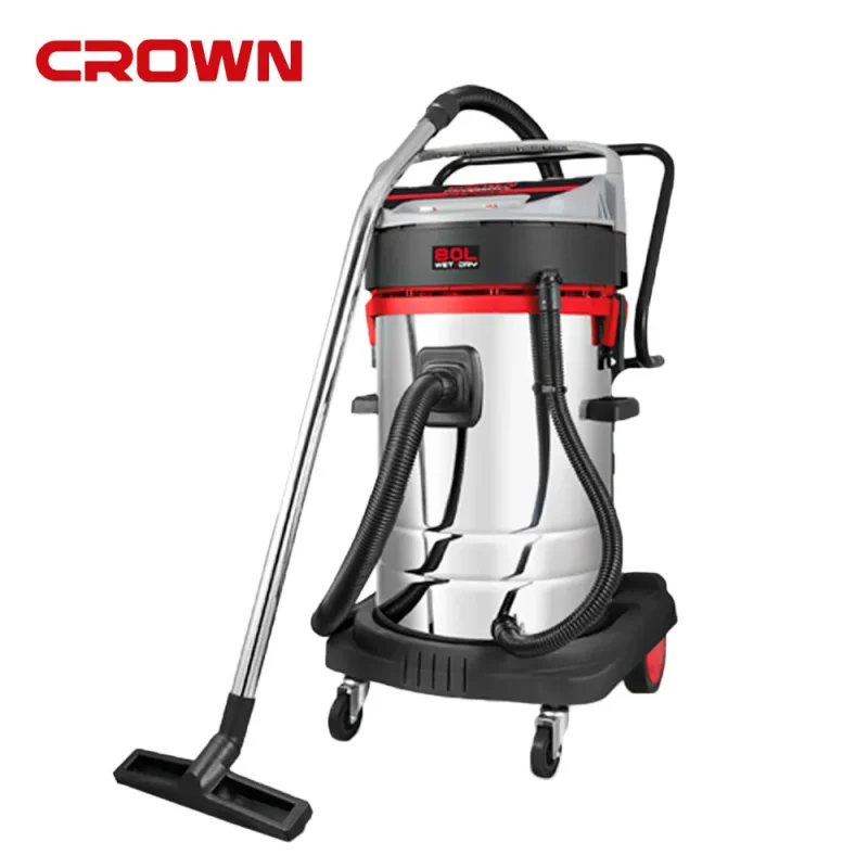 crown ct42029 2000w 80l wet dry vacuum cleaner