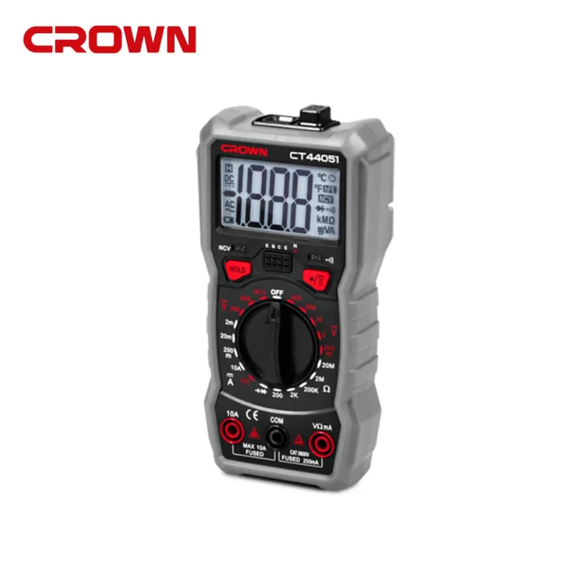 crown ct44051 digital multimeter 600v 10a tester high precision