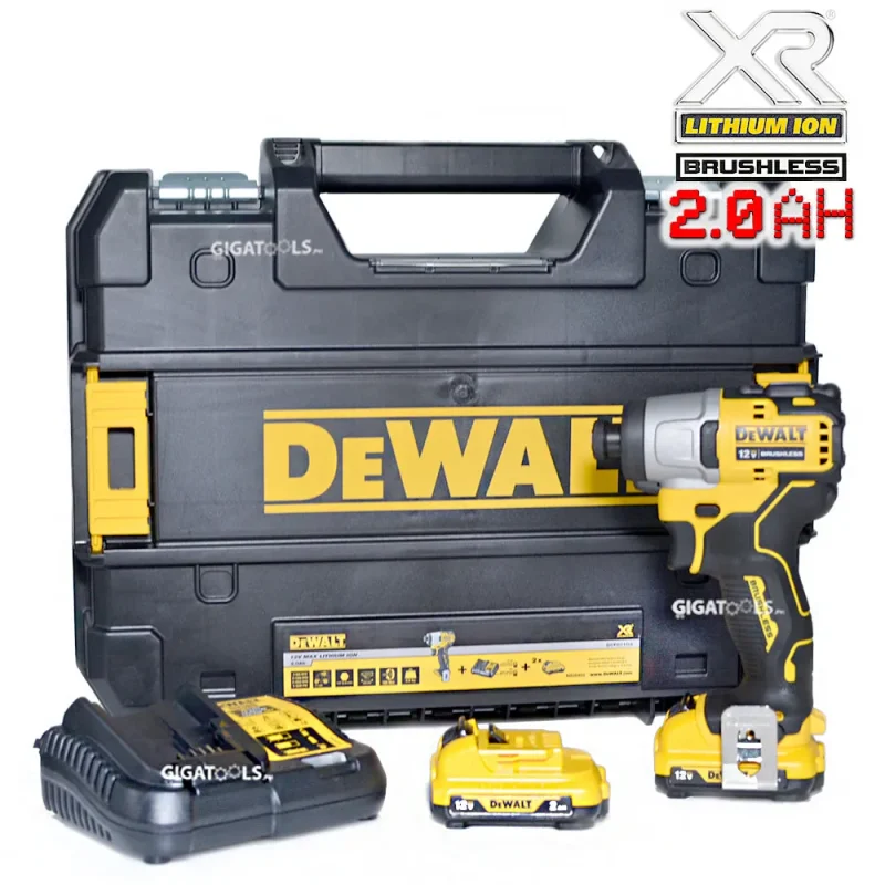 dewalt 12v brushless compact impact driver kit dcf801d2