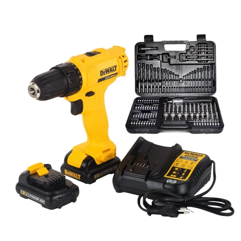 dewalt 12v cordless drill driver kit w 109pc bit set