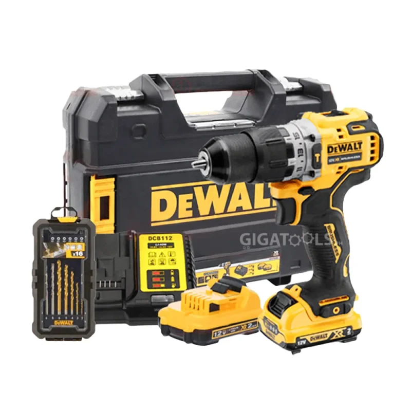 dewalt 12v xr brushless hammer drill driver kit w bit set