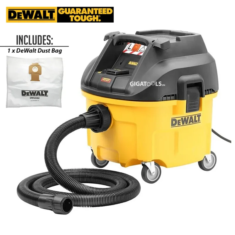 dewalt 1400w compact dust extractor vacuum dwv900l