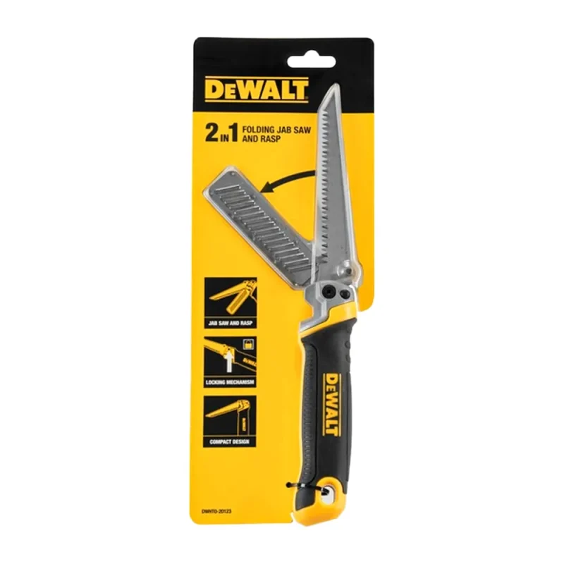 dewalt 2 in 1 folding jab saw with rasp dwht0 20123