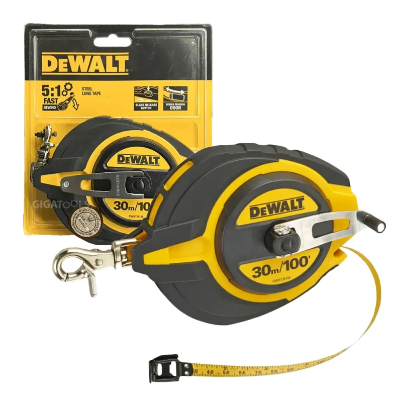 dewalt 30m 100ft steel tape measure dwht34144