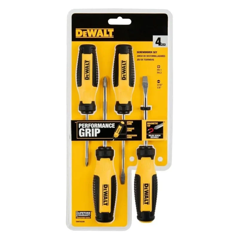 dewalt 4 piece magnetic screwdriver set dwht65200