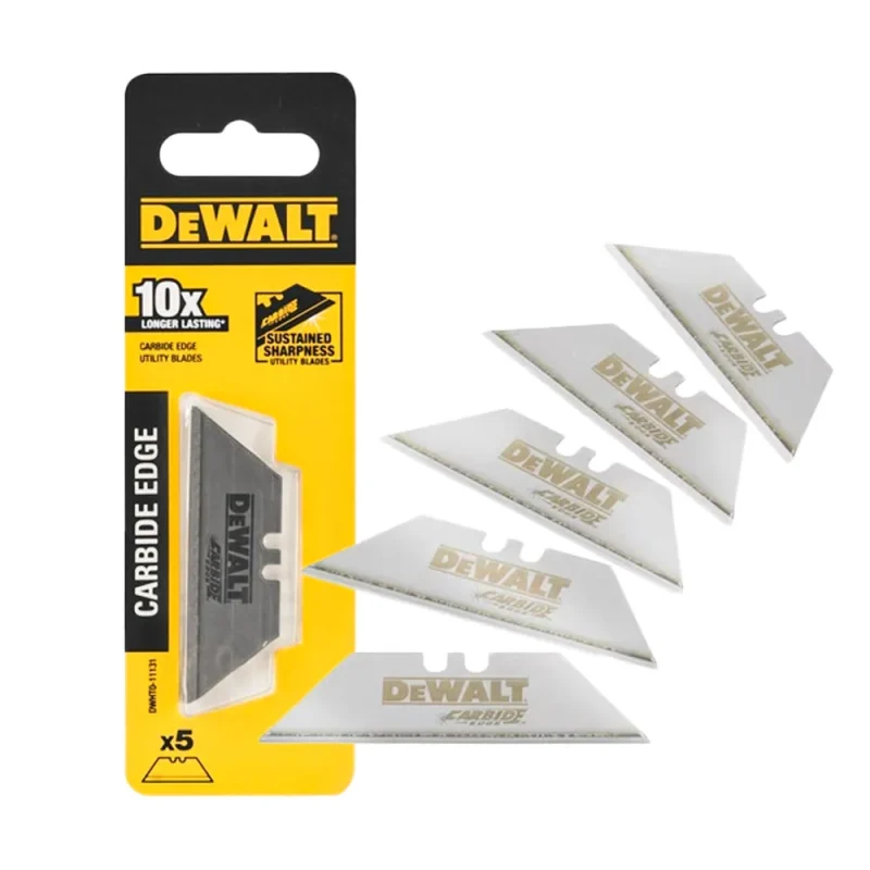 dewalt 5 piece carbide utility blades dwht0 11131 high performance cutting tools