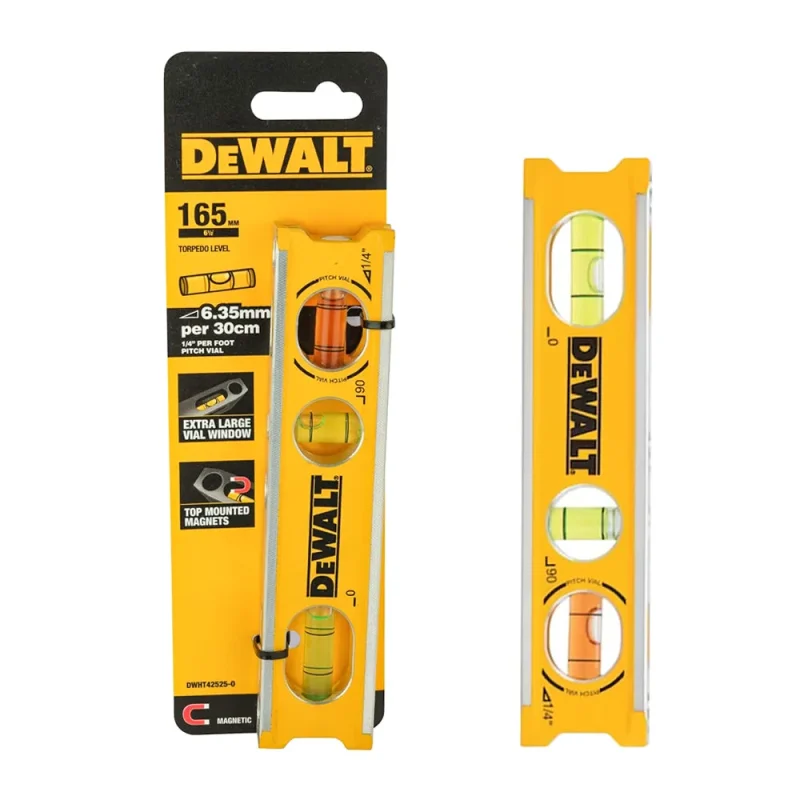 dewalt 6 5 billet torpedo level bar dwht42525 0