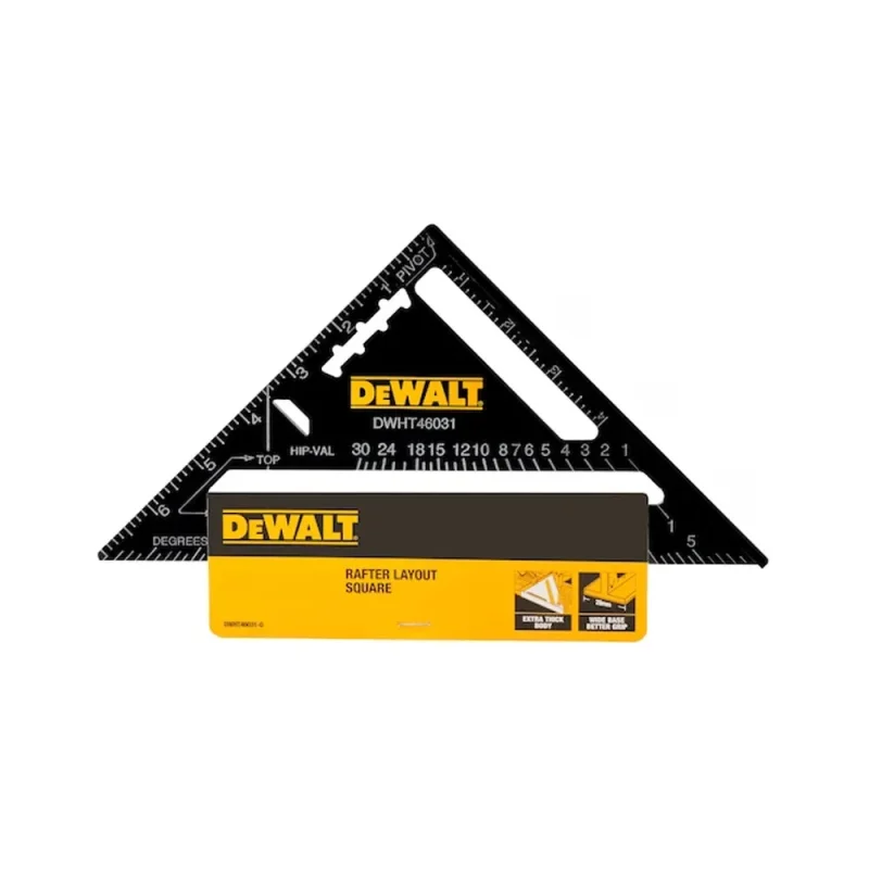 dewalt aluminum angle square measurement tool