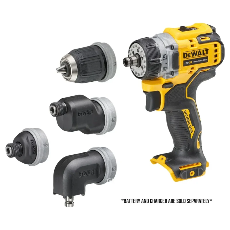 dewalt dcd703n bare tool 12v max brushless 5 in 1 multi head drill driver