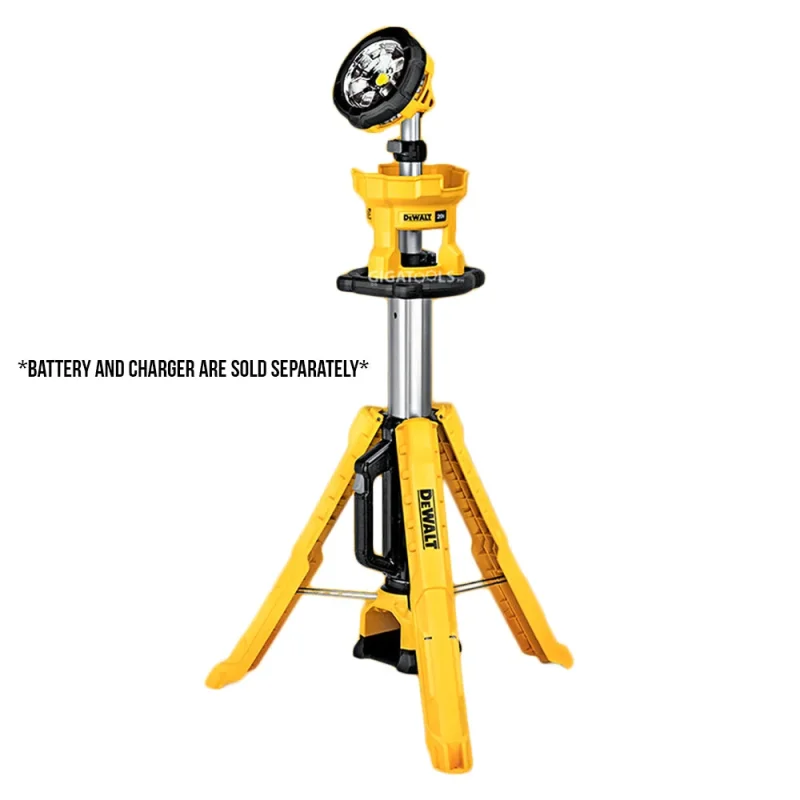 dewalt dcl079n 20v max li ion cordless tripod work light bare tool