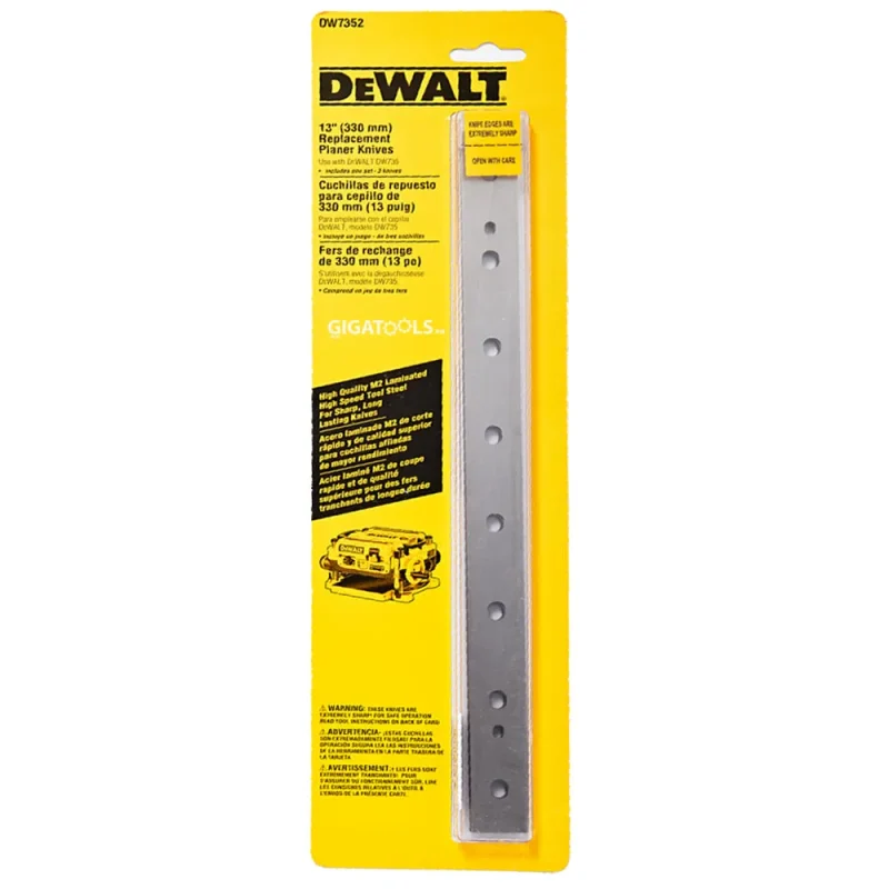 dewalt dw735 planer blades 13 inch reversible