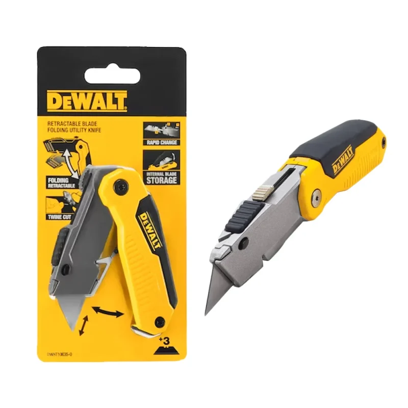 dewalt retractable utility knife folding cutter dwht10035 0