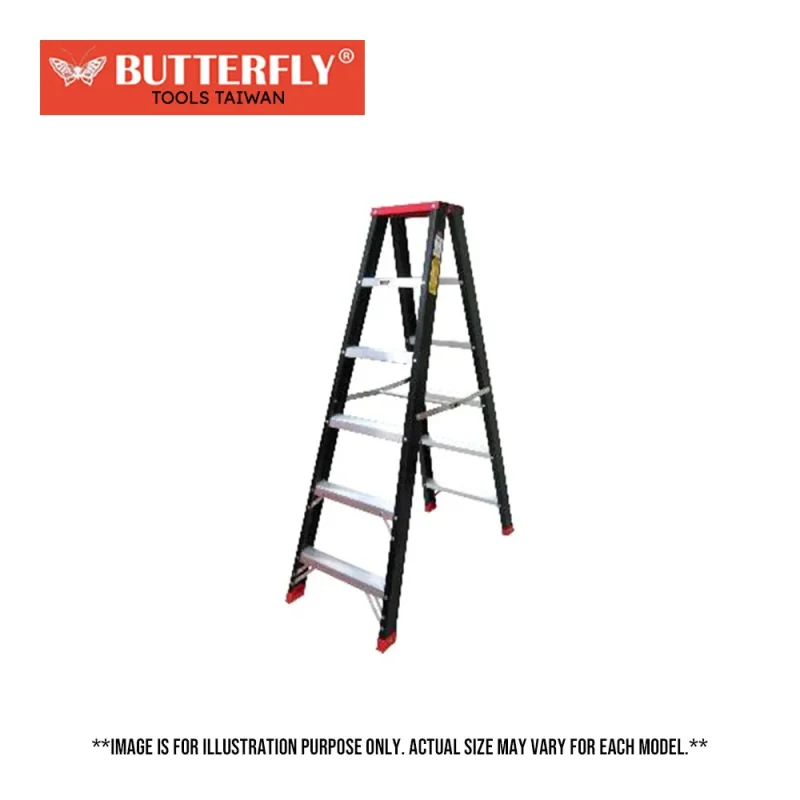 fiberglass a type ladder double sided made in taiwan