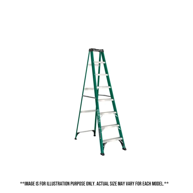 green fiberglass step ladder usa made