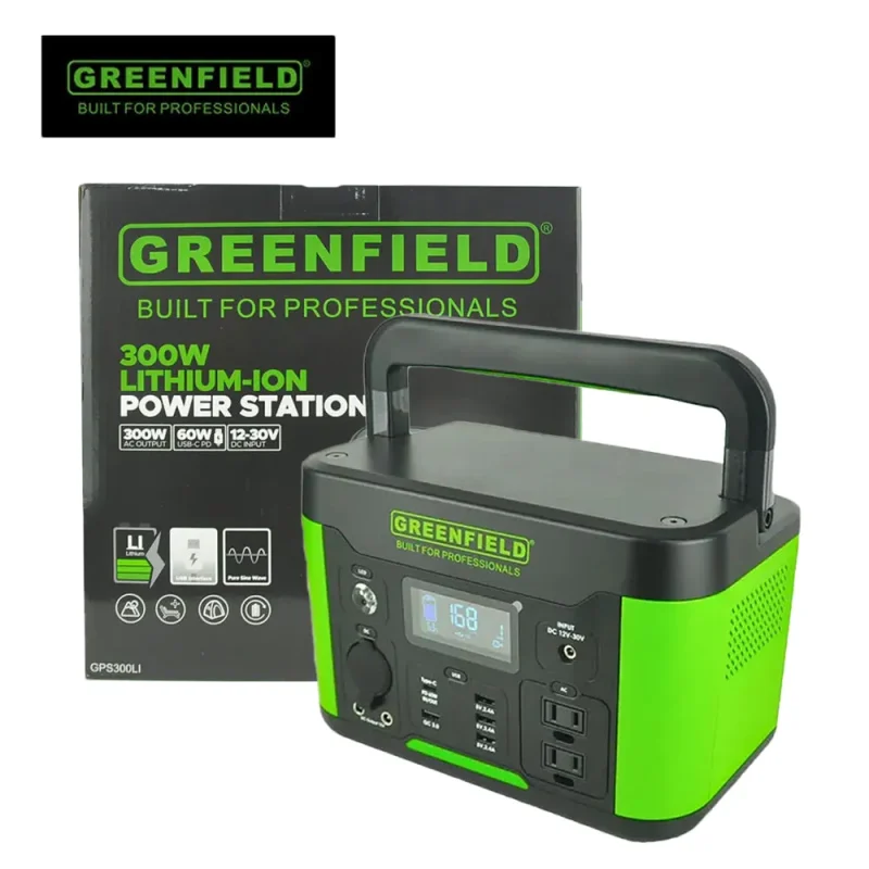 greenfield 300w lithium ion power station gps300li