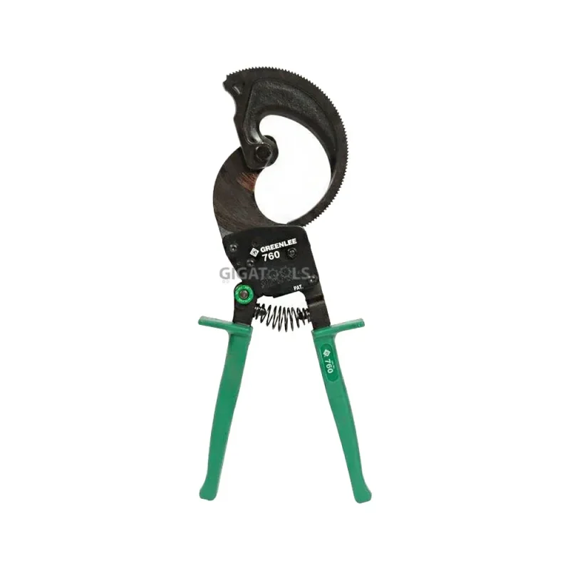 greenlee 760 compact ratchet cable cutter precision cutting tool