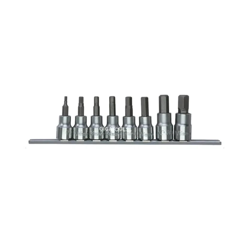 hans tools 8 piece 3 8 hex bit socket set 36026 8