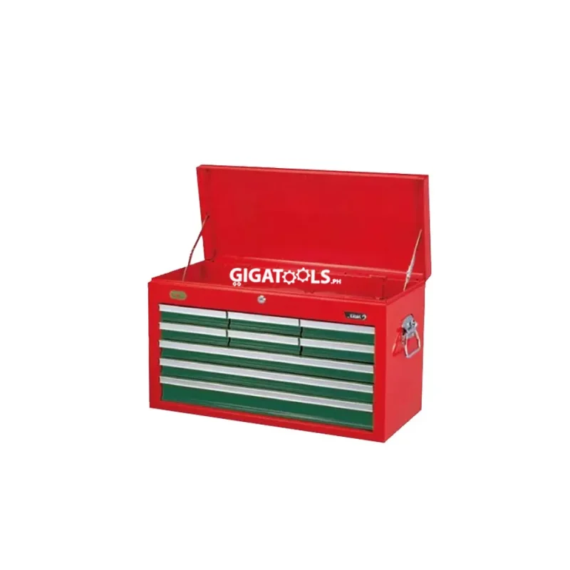 hans tools 9909 9 drawer green red tool chest