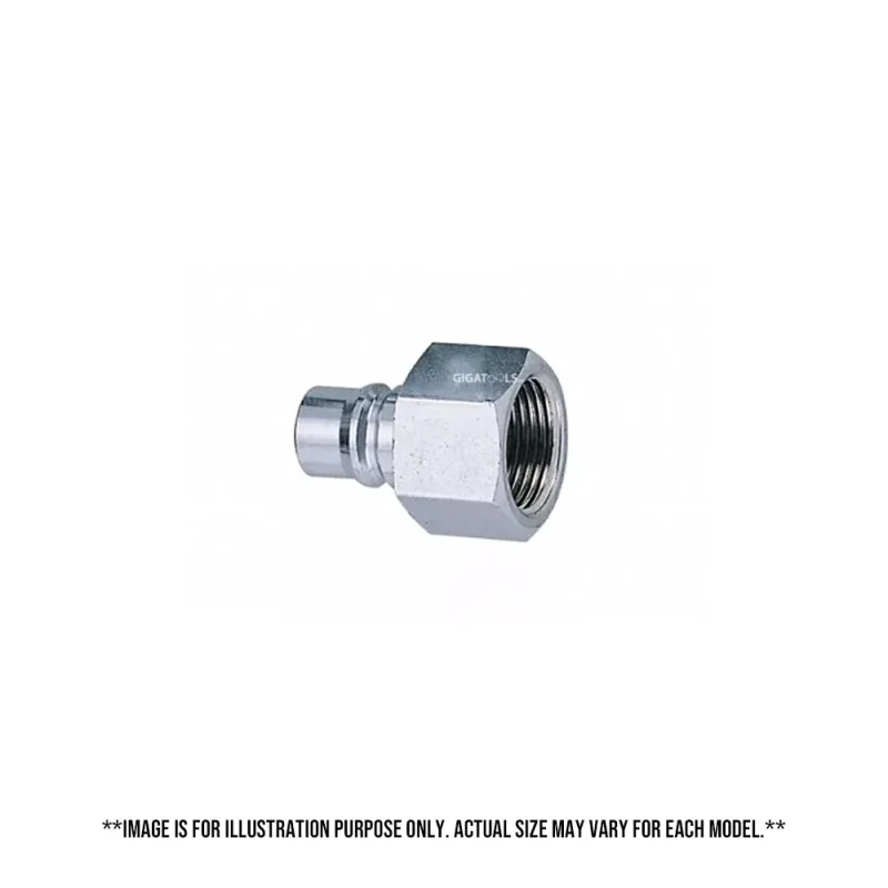 high flow pfa female quick coupler plug for pipes thb brand