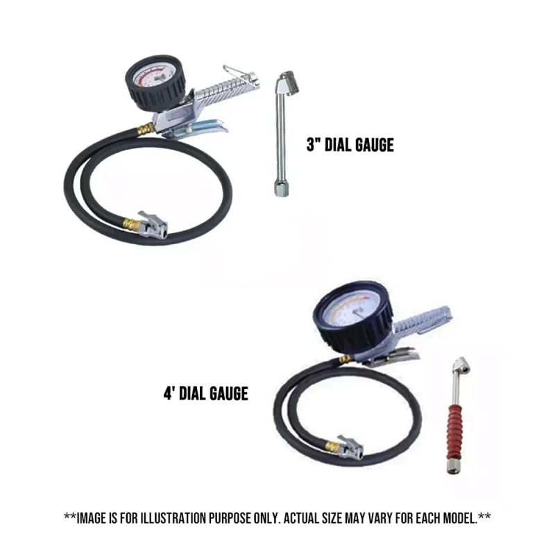 high precision tire inflator pressure gauge