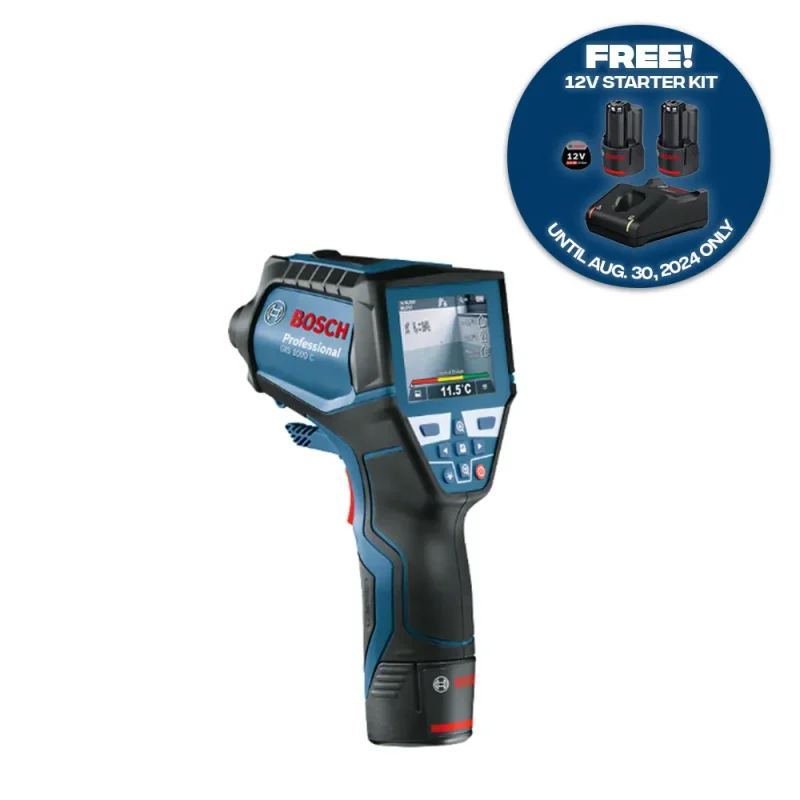 limited time bosch gis 1000c thermo detector with free 12v starter kit