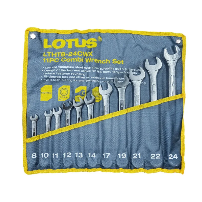 lotus 11 piece combination wrench set 8 24mm ltht8