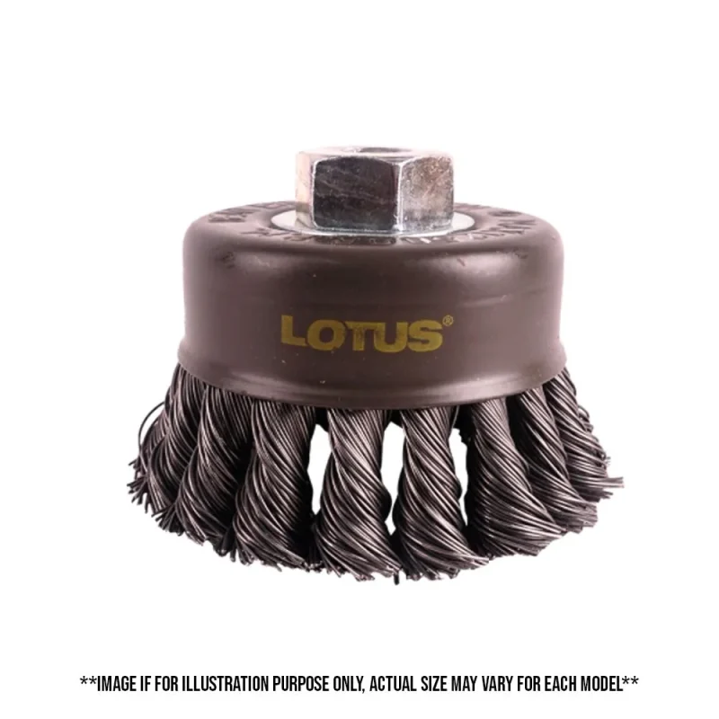 lotus 3 twisted cup brush premium cleaning tool