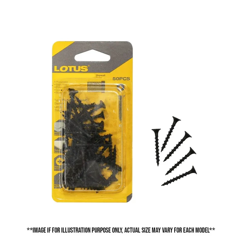 lotus 50 piece drywall screws premium quality