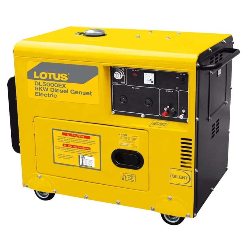 lotus 5kw diesel generator dl5000ex electric