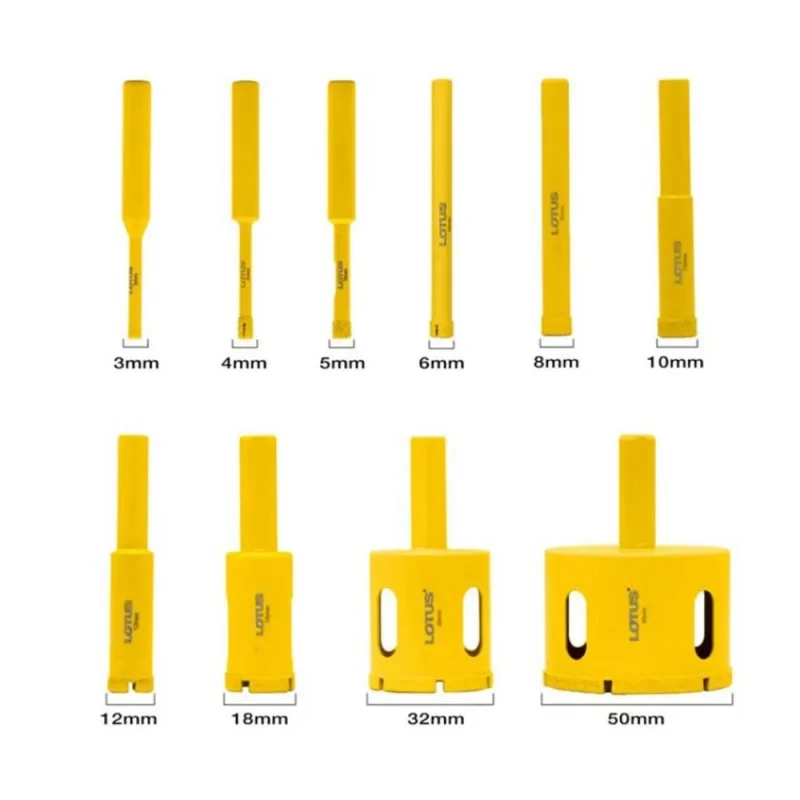 lotus diamond hole saw precision cutting tool