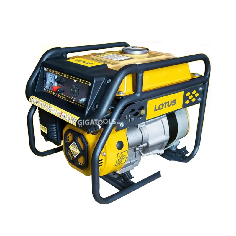 lotus gl1500x 1500w portable gas generator recoil start