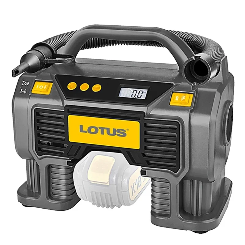 lotus ltcc18vli x line 18v cordless air compressor station battery charger sold separately