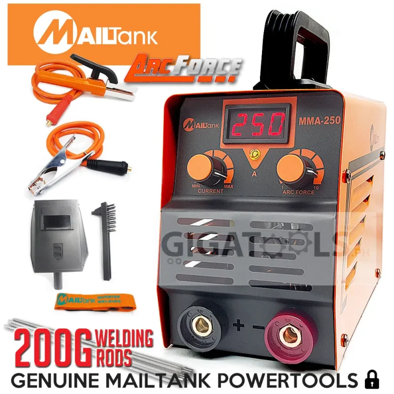 mailtank mma 250a igbt inverter welder 200g welding rods