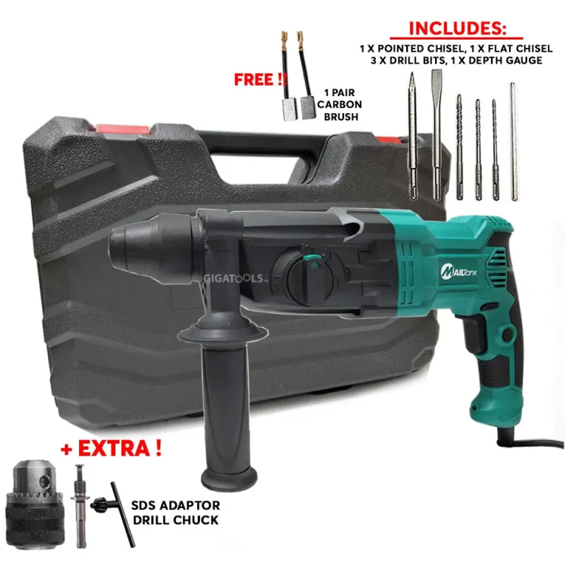 mailtank sh305 1300w sds plus rotary hammer 3 modes