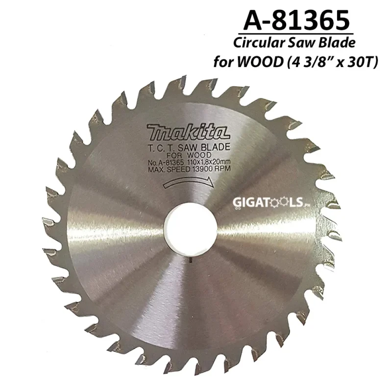 makita 110mm tct circular saw blade 4 3 8 x 30t for wood