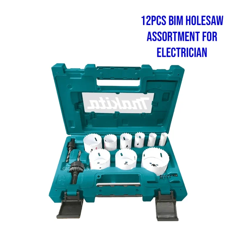 makita 12 piece bim holesaw kit for electricians d 63987